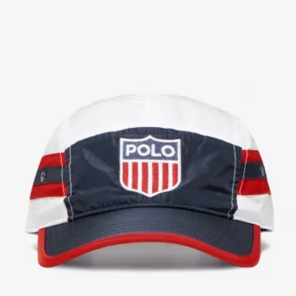Ralph Lauren Polo Flag Shield K Swiss 5 panel hat/cap